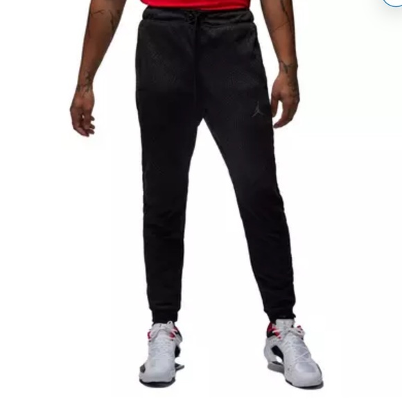 Air Jordan Dri-Fit Slim Men Sz L  Sport Pants Elephant Print Gray/Black Nike - Picture 1 of 7